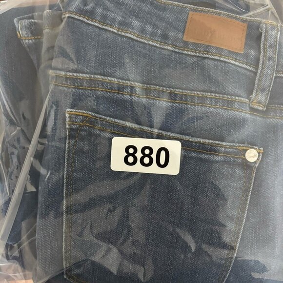 Judy Blue Relaxed Fit Jeans Distressed Dark Blue  Women’s Size 29 - Picture 11 of 11